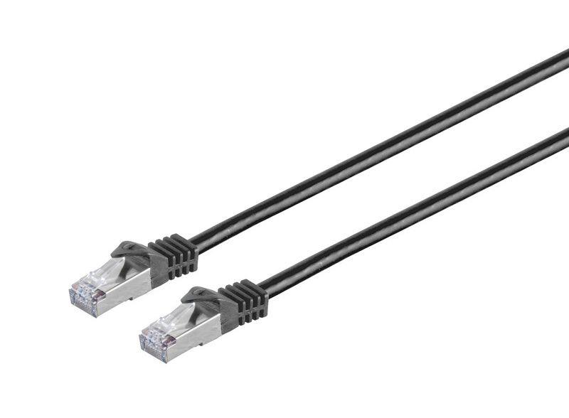MicroConnect CAT7 S/FTP Omrežni Kabel 15m, Črn