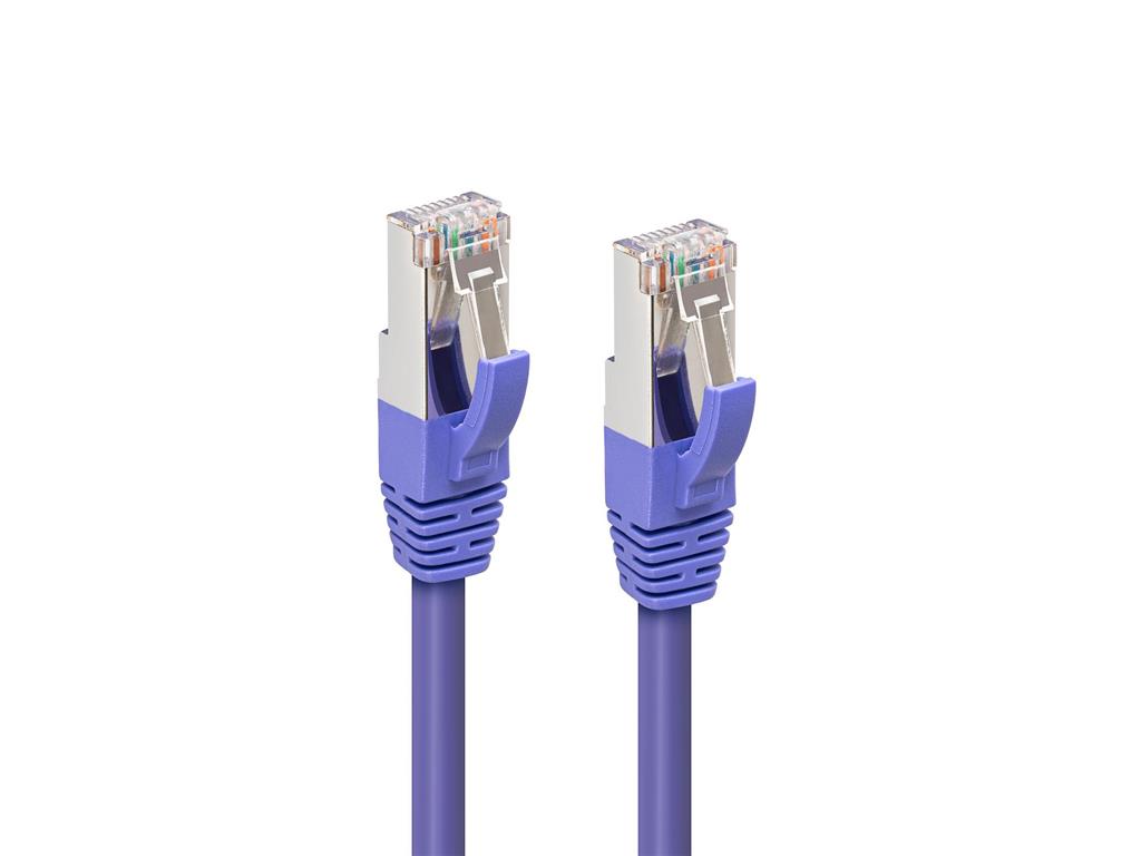 MicroConnect Kabel S/FTP CAT6 0.5m Vijoličen LSZH