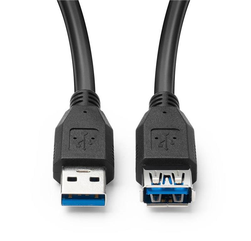 MicroConnect Kabel USB 3.2 Gen 1 A-A 5m M-F, Črn