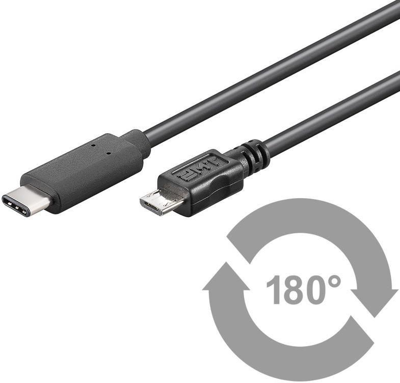 MicroConnect Kabel USB-C - USB2.0 Micro B 1m