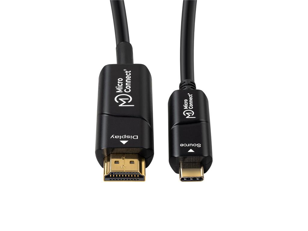 MicroConnect Premium USB C-HDMI optični kabel 20m