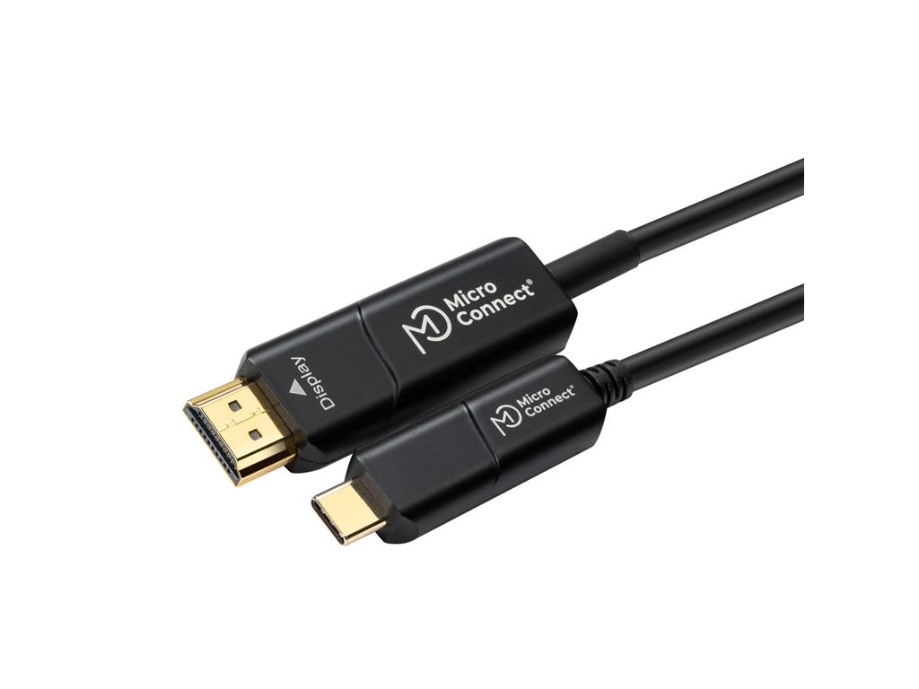 MicroConnect Premium USB C-HDMI optični kabel 30m