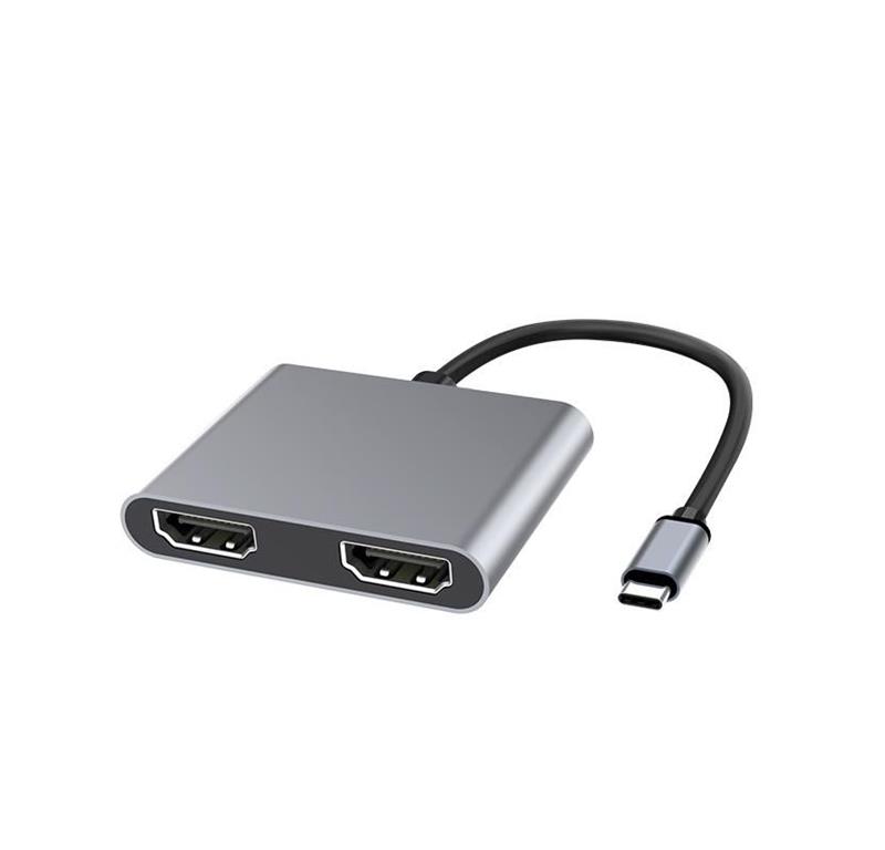 MicroConnect Kabel USB-C - HDMI X2 Female razdelilnik