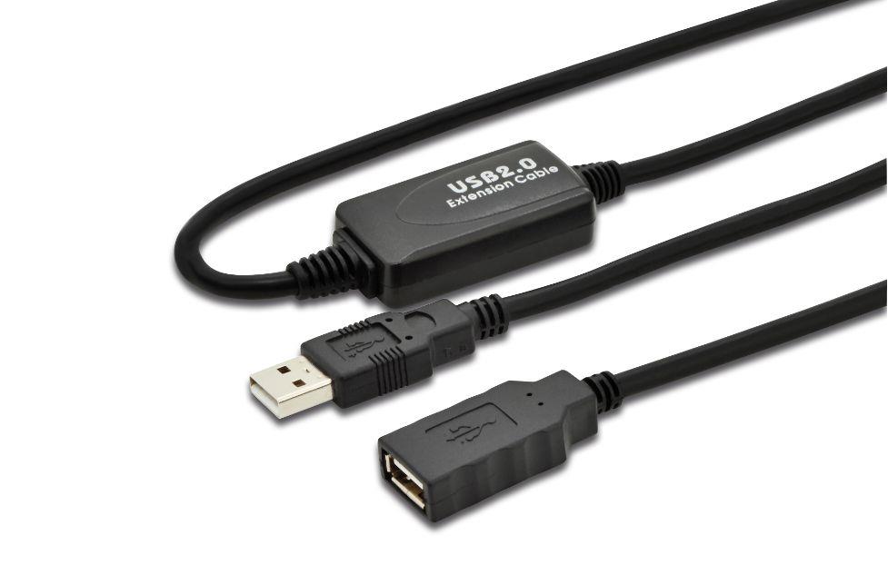 MicroConnect Kabel aktivni USB 2.0 podaljševalni, 15m