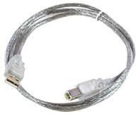 MicroConnect Kabel USB2.0 A-B 5m M-M,Transparent