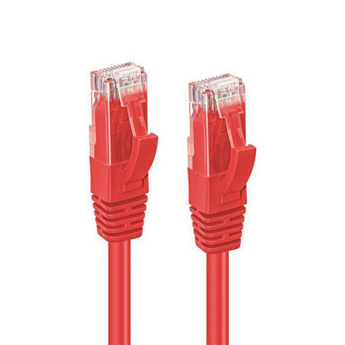 MicroConnect Kabel U/UTP CAT5e 3M Rdeč PVC