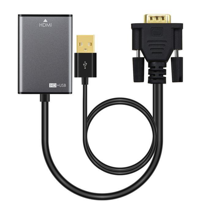MicroConnect Kabel Adapter VGA 15pin - HDMI M-F