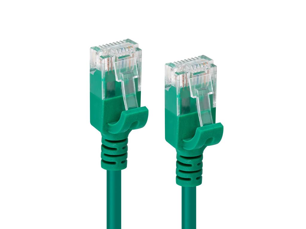 MicroConnect Kabel U/UTP CAT6A tanek 1.5M Zelen