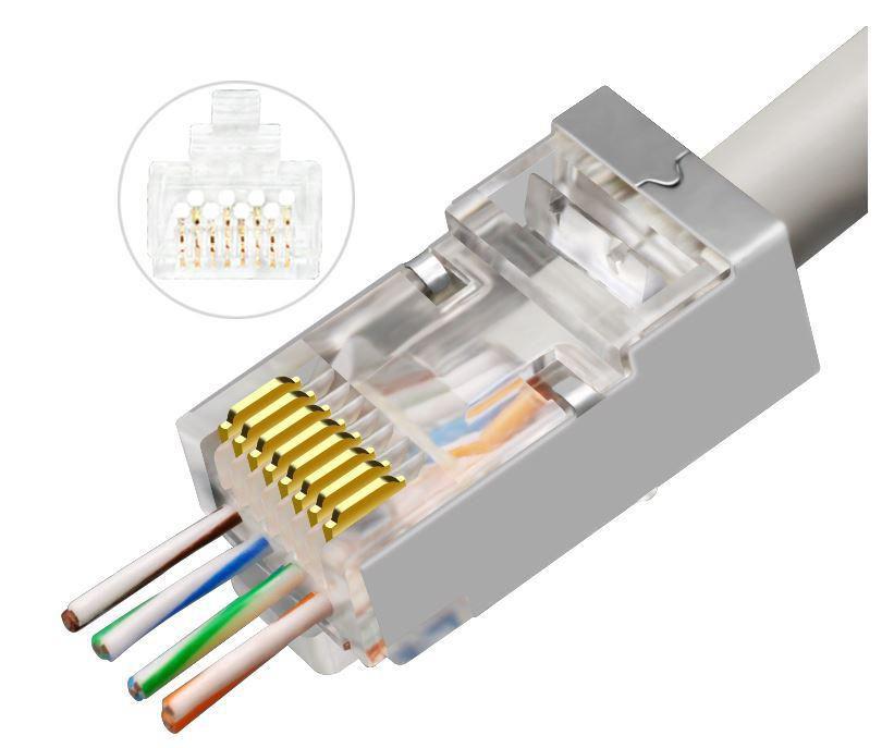 MicroConnect Modularni EZ vtič RJ45 CAT6a 50kos.