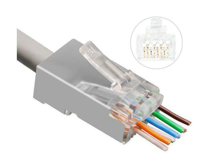 MicroConnect Modularni EZ vtič RJ45 CAT6a 50kos.