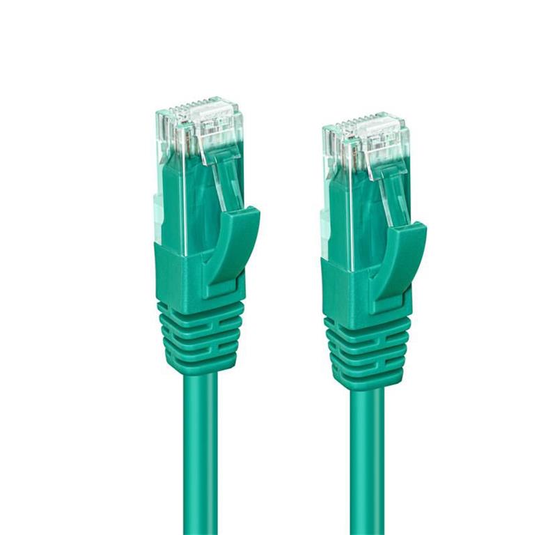 MicroConnect Kabel CAT6A UTP 0.5m Zelen LSZH