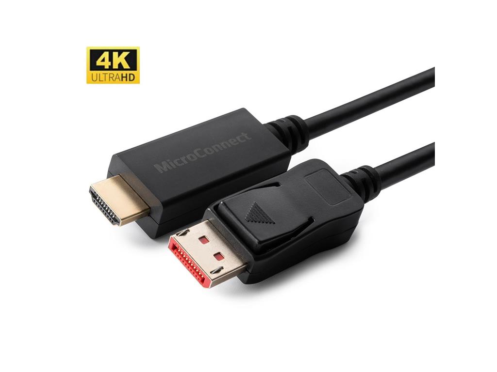 MicroConnect Kabel 4K Display Port 1.4 - HDMI 2.0, 5m