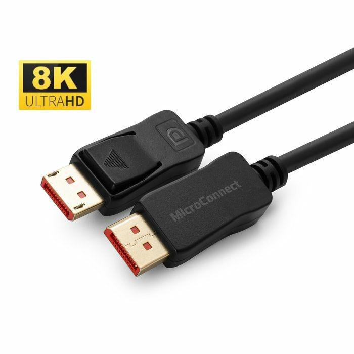 MicroConnect Kabel 8K DisplayPort 1.4, 0.5m