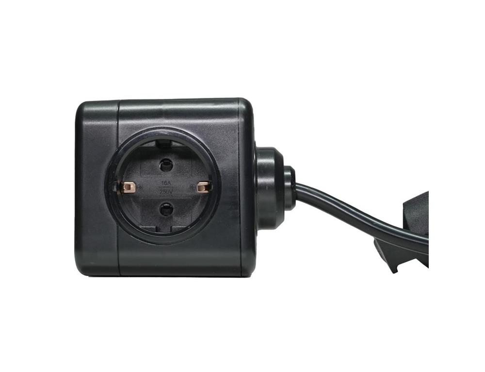 MicroConnect Razdelilnik PowerCube 3 vtičnice