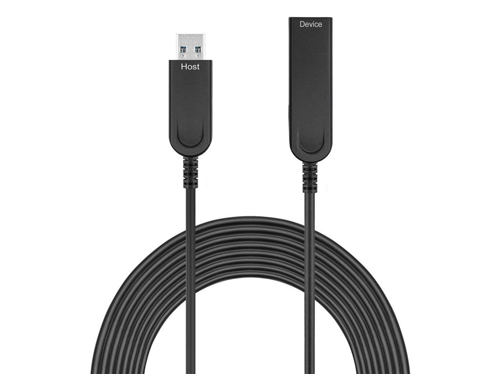 MicroConnect Optični kabel USB A-A 3.2, 20m, črn