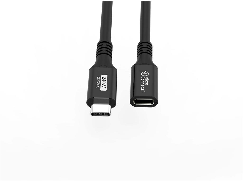 MicroConnect Kabel Premium USB-C podaljševalni 1m