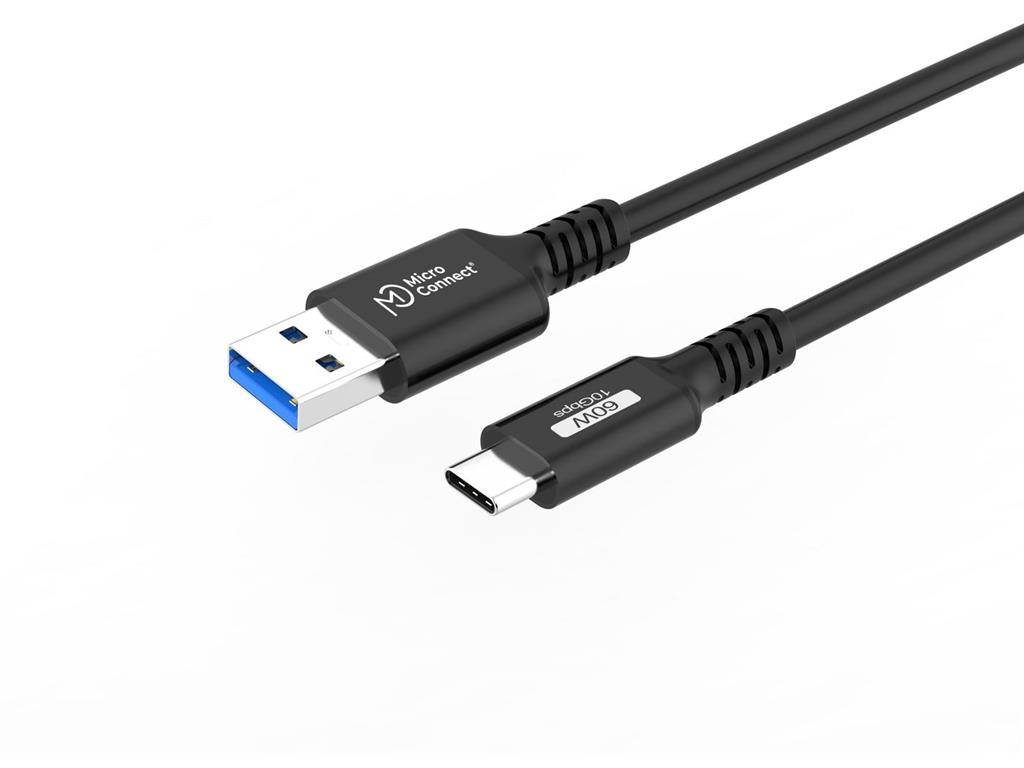 MicroConnect Premium kabel USB C-A 3.2 Gen2 1,5m