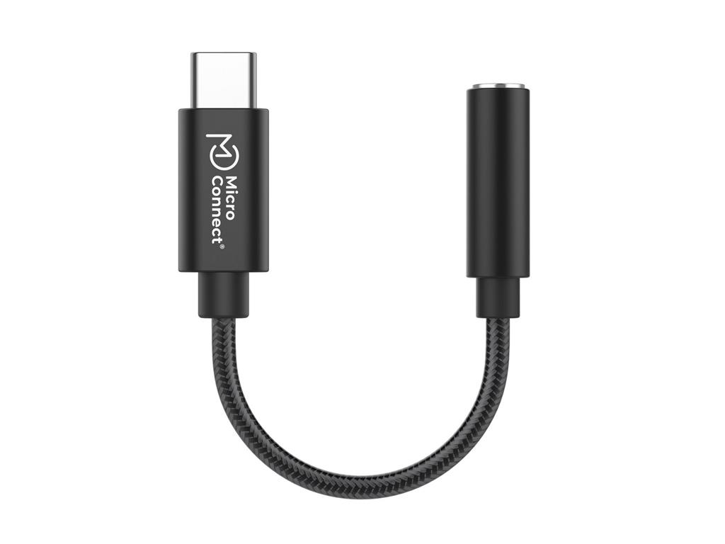 MicroConnect Adapter USB-Minijack, 0,13m
