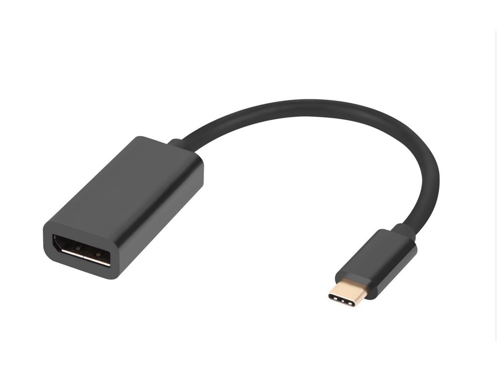 MicroConnect Adapter USB-C - Displayport, Črn