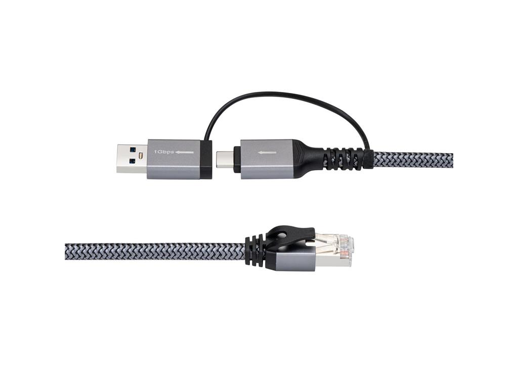 MicroConnect Adapter kabel CAT6 RJ45 FTP - USB-A/C