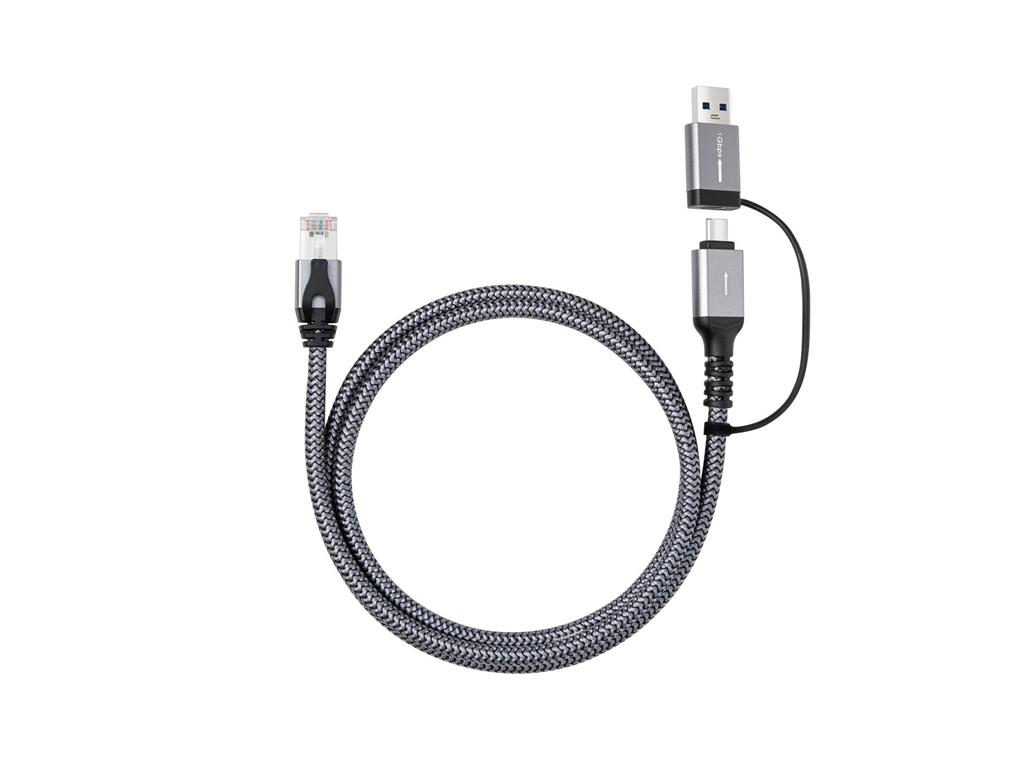 MicroConnect Adapter kabel CAT6 RJ45 FTP - USB-A/C
