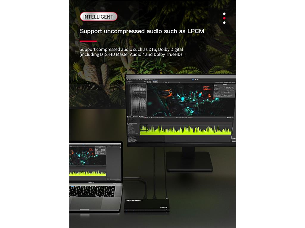 MicroConnect HDMI 4K razdelilnik 1x 8 podpira 4k@60Hz