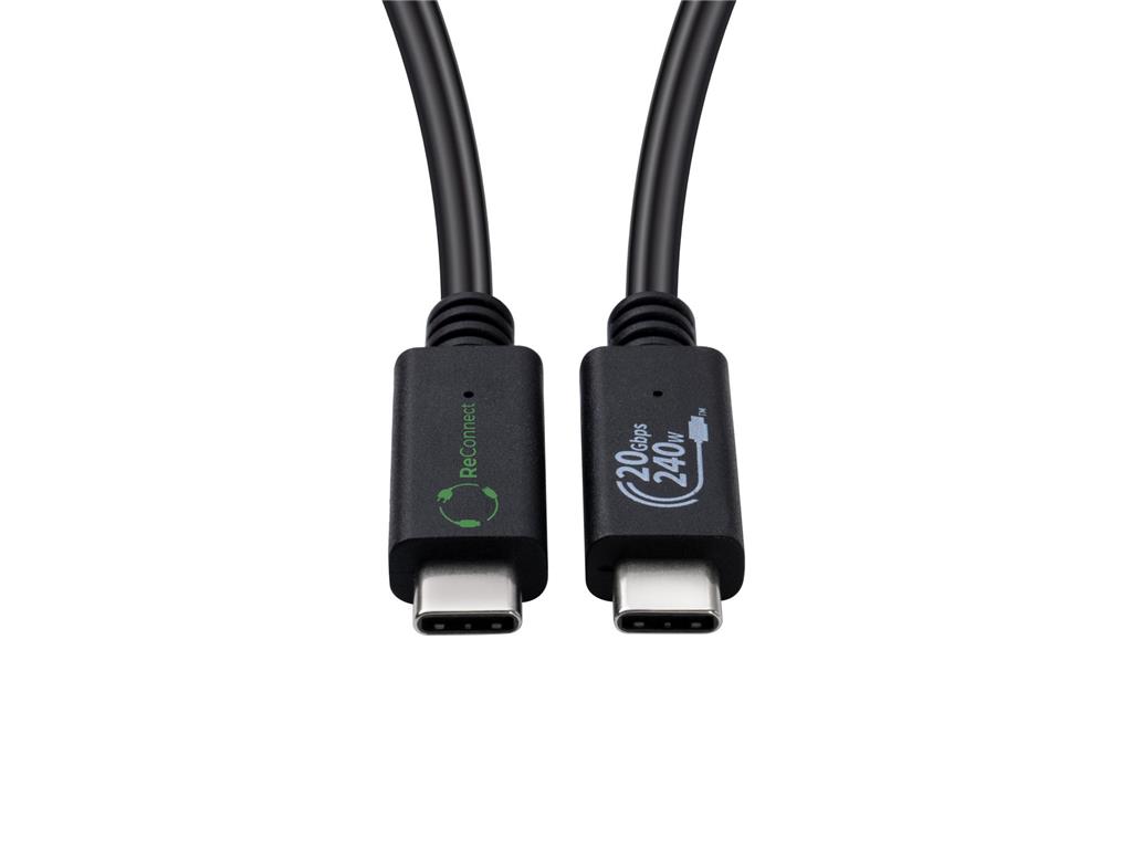 MicroConnect ReConnect USB C-C 3.2 Gen2x2 kabel 1.5m