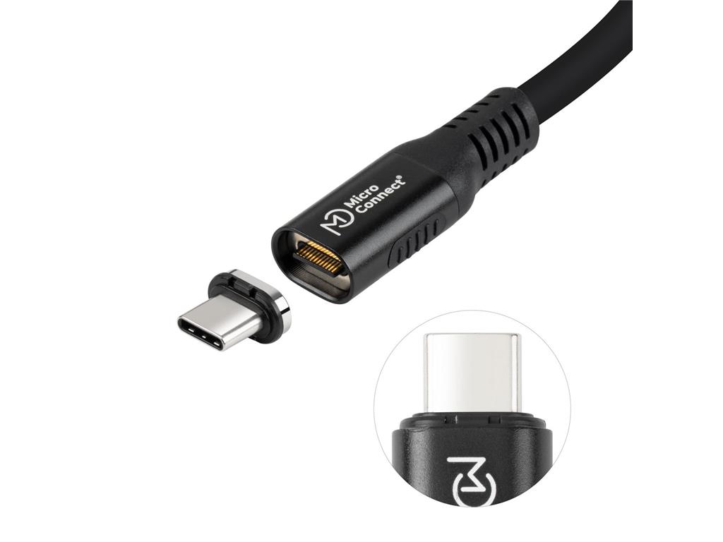 MicroConnect Premium magnetni kabel USB C-C, 0,5 m