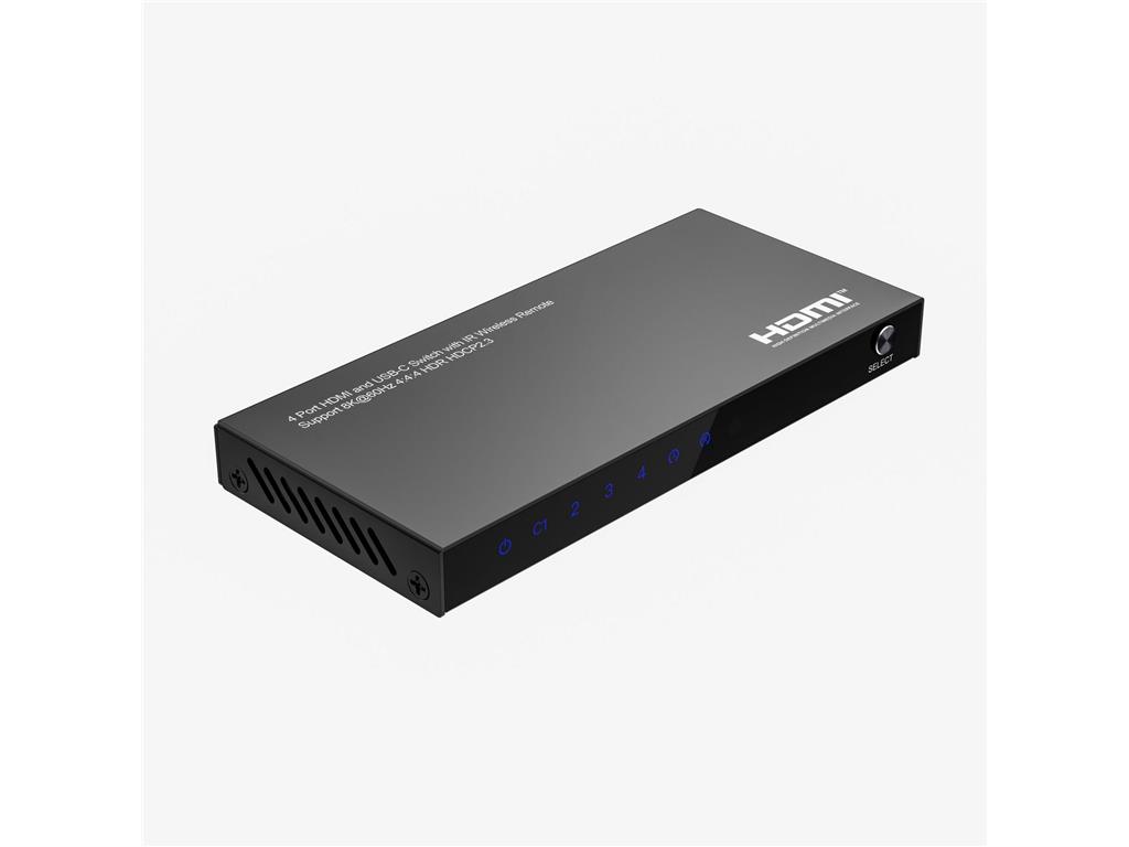 MicroConnect 8K@60Hz USB-C in HDMI Switch 4x1