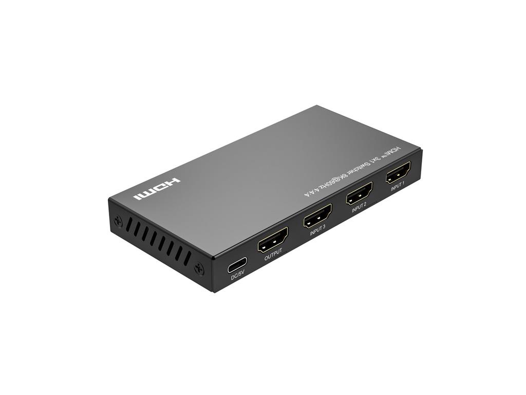 MicroConnect 8K@60Hz HDMI Switch 3x1, HDCP 2.3