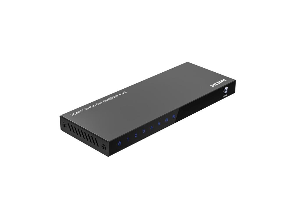 MicroConnect 8K@60Hz HDMI Switch 5x1, HDCP 2.3