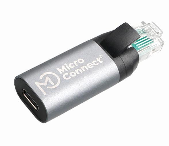 MicroConnect Adapter RJ45 - USB-C M-F