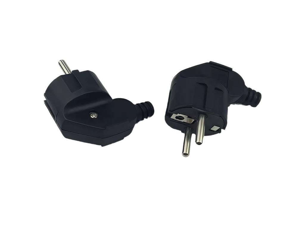 MicroConnect Kotni schuko napajalni vtič, 16A 250V