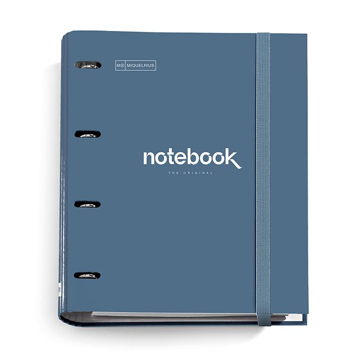 MiquelRius Kartonska rinčna mapa z blokom t.modra