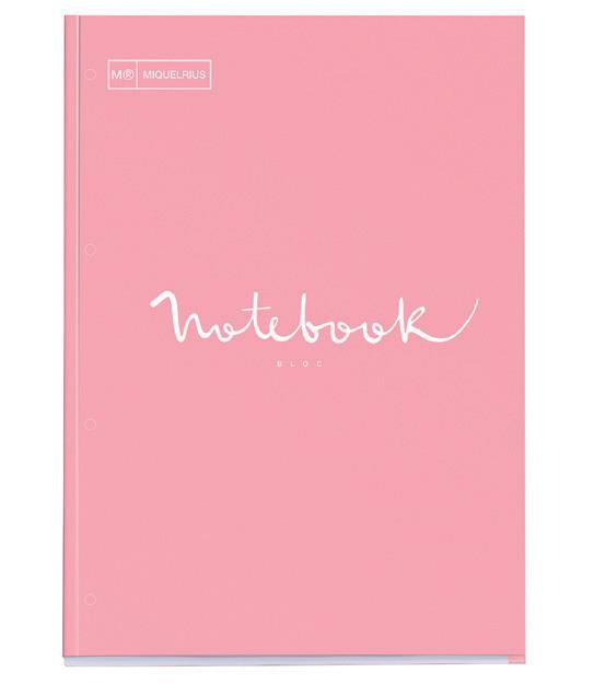 MiquelRius Zvezek A4, karo, 80-listni, 90g, roza