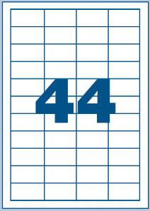 Multi3 Bele nalepke 48,5 x 25,4, 44/stran
