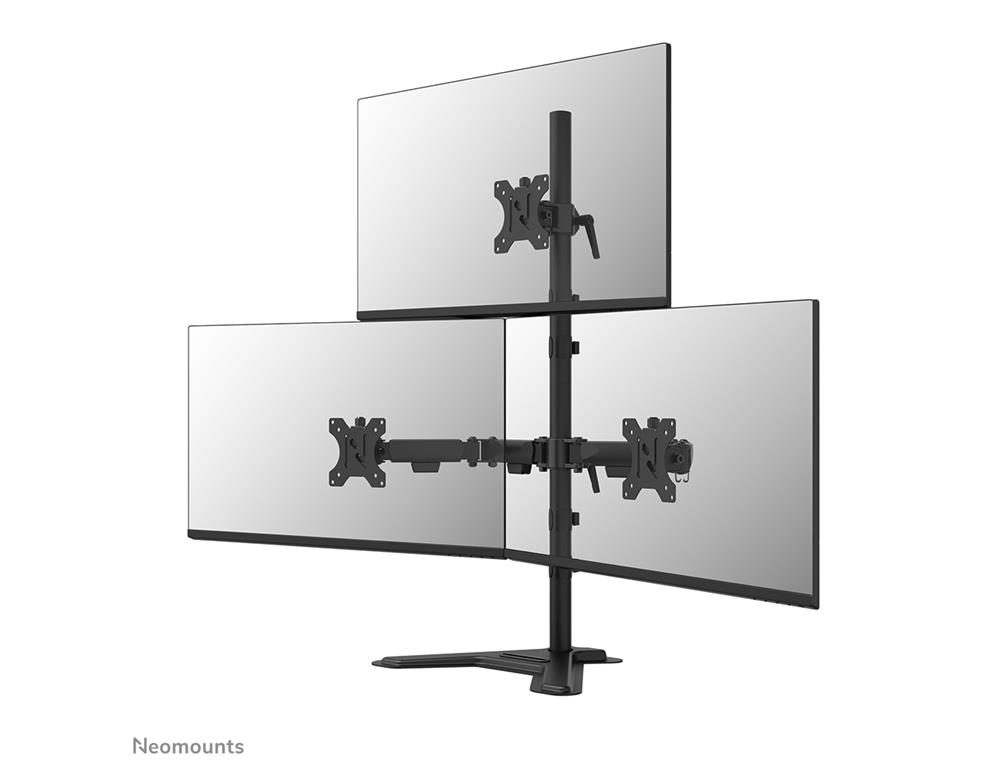 Neomounts Stojalo za tri monitorje 10-32"
