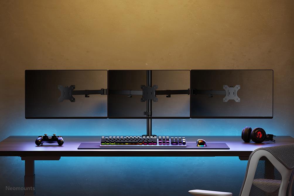 Neomounts Gibljivi nosilec za 3 monitorje 10-27''