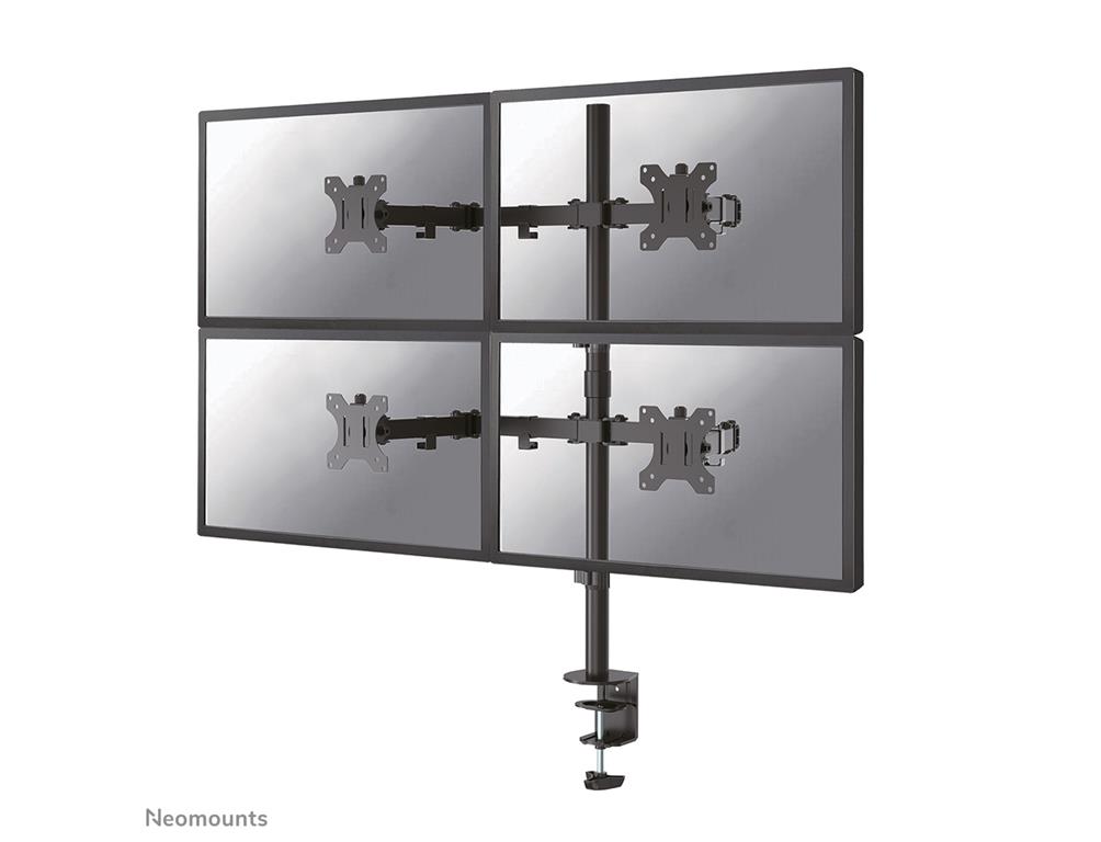 Neomounts Gibljivi nosilec za 4 monitorje 13-32''
