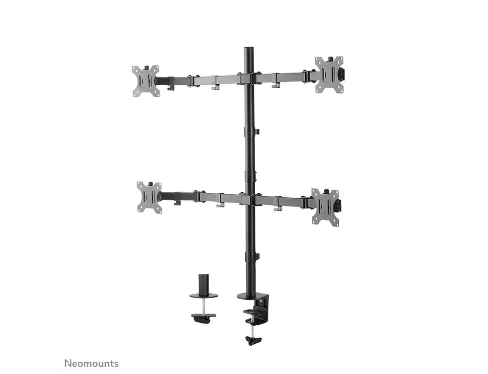 Neomounts Gibljivi nosilec za 4 monitorje 13-32''