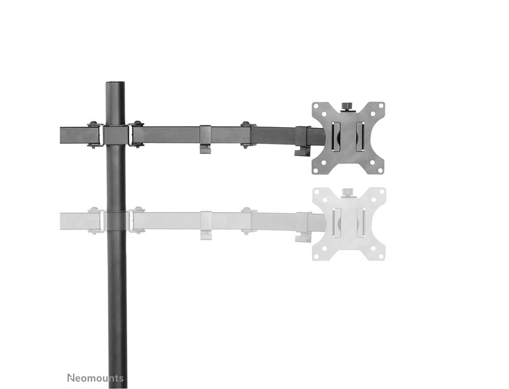 Neomounts Gibljivi nosilec za 2 monitorja 10-32''