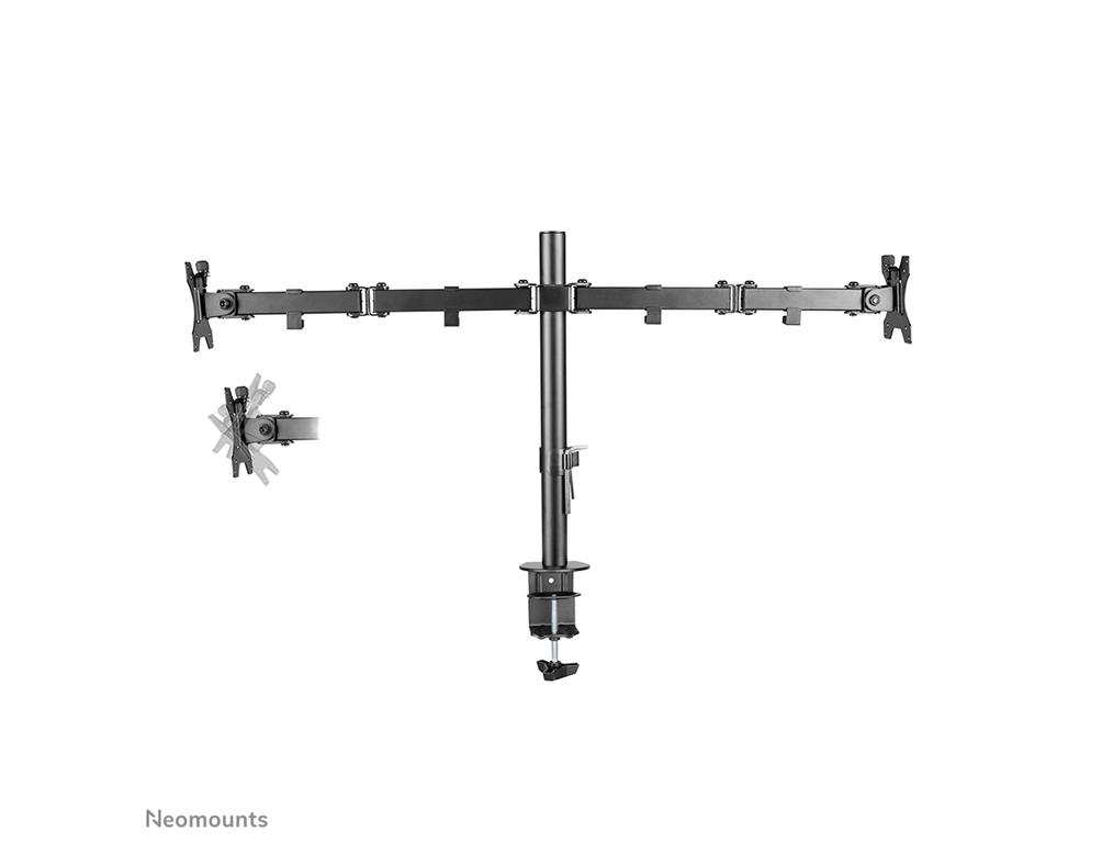 Neomounts Gibljivi nosilec za 2 monitorja 10-32''