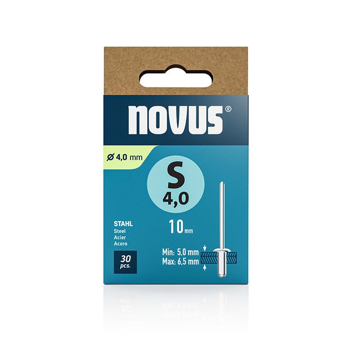 Novus Zakovice tip S 4 x 10 mm, jeklo