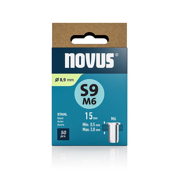 Novus Zakovice tip M 6 x 15 mm, jeklo