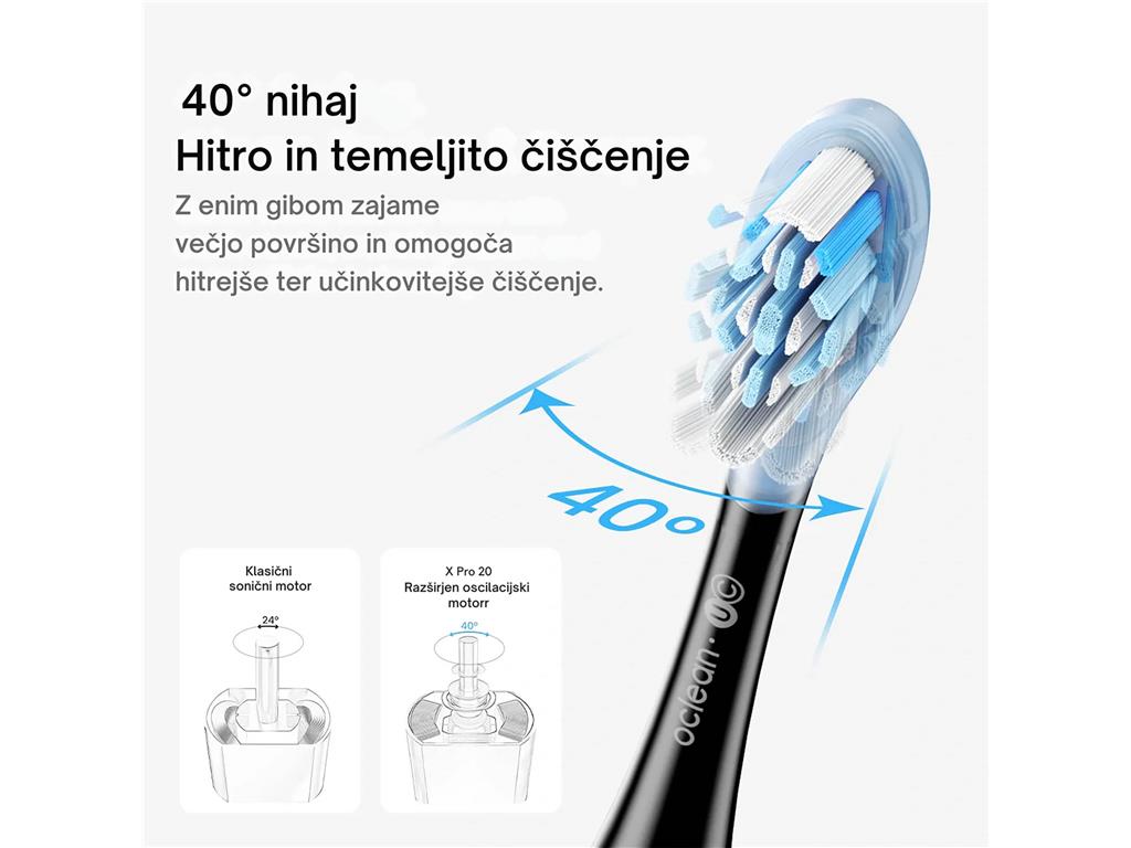 Oclean Električna zobna ščetka X Pro 20 Set