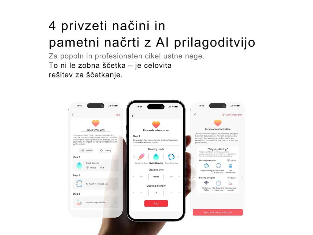 Oclean Električna zobna ščetka X Pro 20
