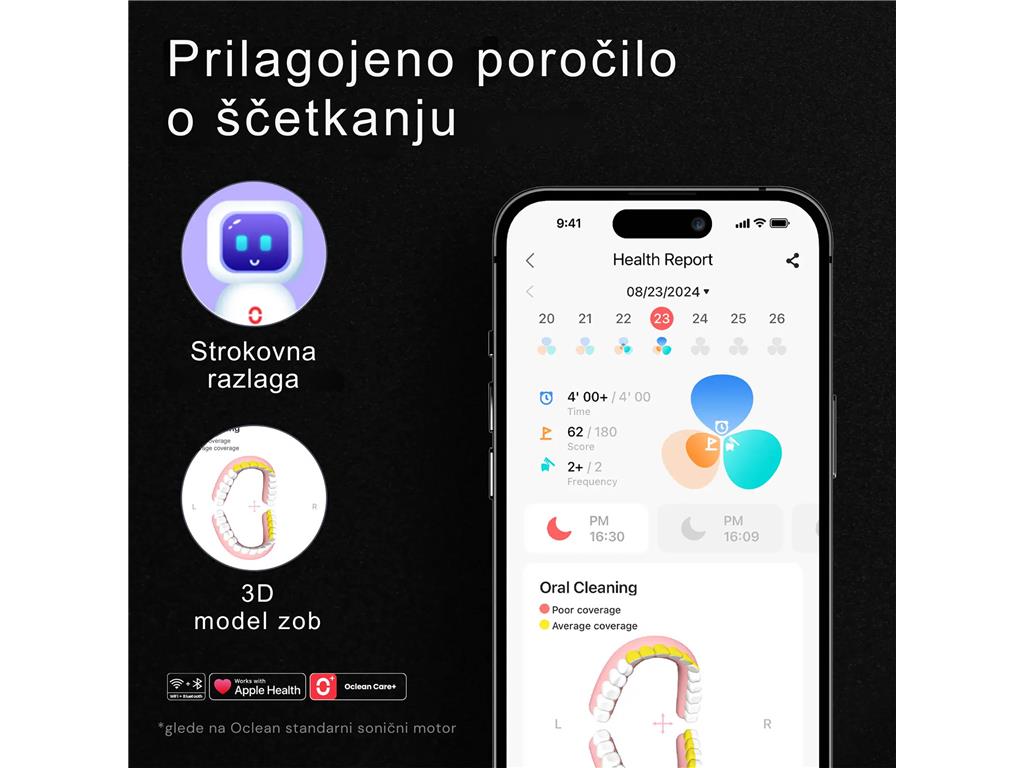 Oclean Električna zobna ščetka X Ultra 20