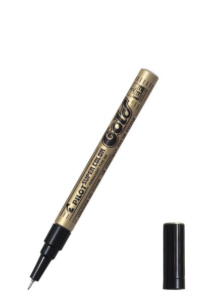 Pilot Marker SUPER COLOR, EXTRA FINE, zlata