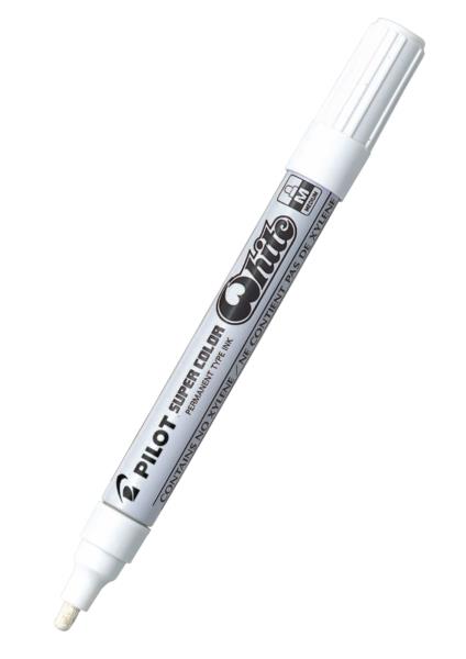 Pilot Marker SUPER COLOR, MEDIUM, bela