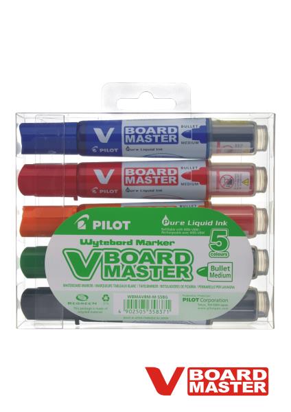 Pilot Marker V BOARD MASTER, set 5